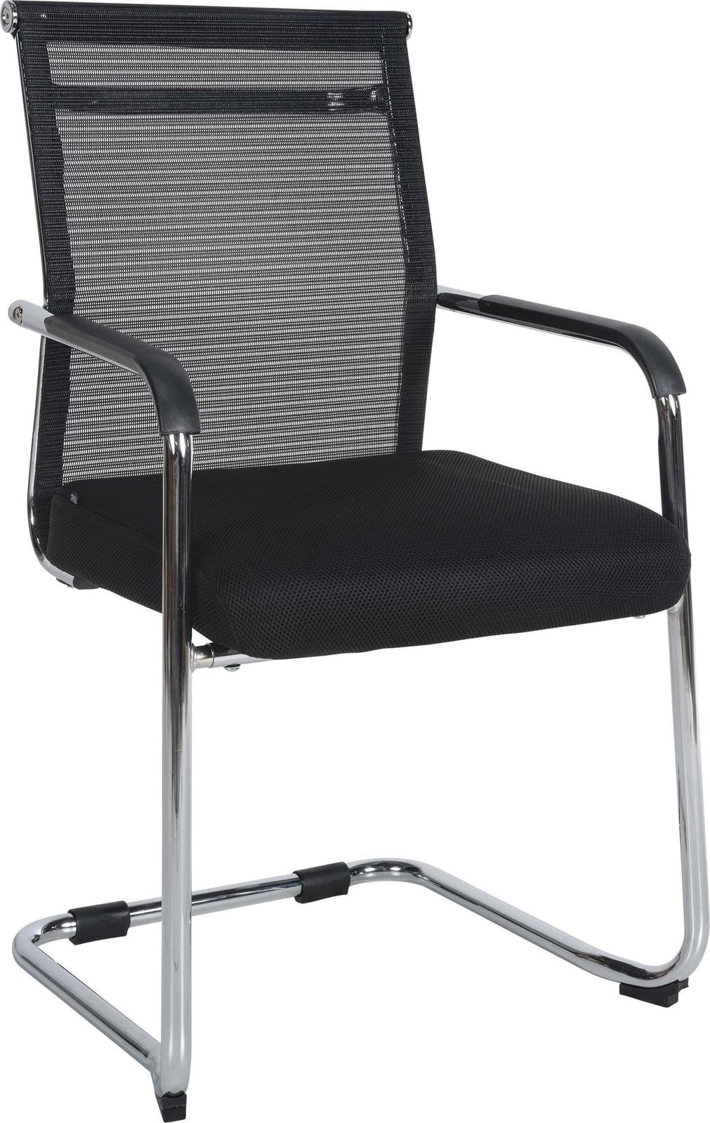 CLP Bezoekersstoel Denny met stoffen bekleding en chroom frame