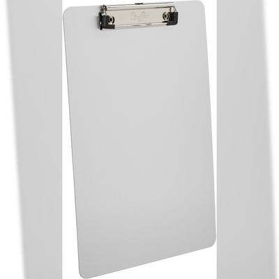 Läufer Klemmbrett A4 Aluminium mit flachem Clip Packung mit 48 Stück