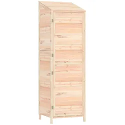 Helloshop26 - Gartenhaus 55 x 52 x 174,5 cm massives braunes Tannenholz 02_0044051