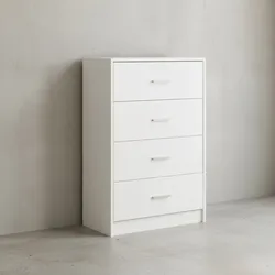 KADIMA DESIGN Hochglanz Sideboard, 4 Schubladen, modern, zeitlos, vielseitig einsetzbar.