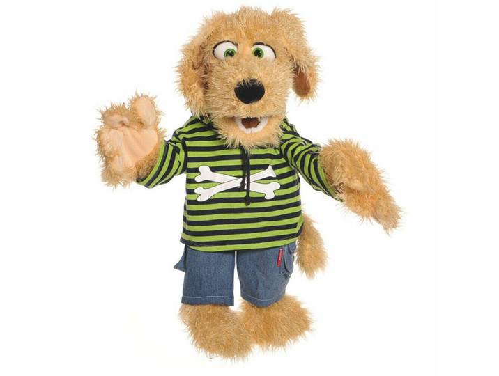 Living Puppets Handpuppe Living Puppets Handpuppe Hund Bosse W563 (Packung), Sehr gut geeignet um Geschichten zu erzählen