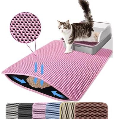 Uplifted Finds High Reliability Dual Layer Litter Trapping Mat pink 45 X 60 Cm