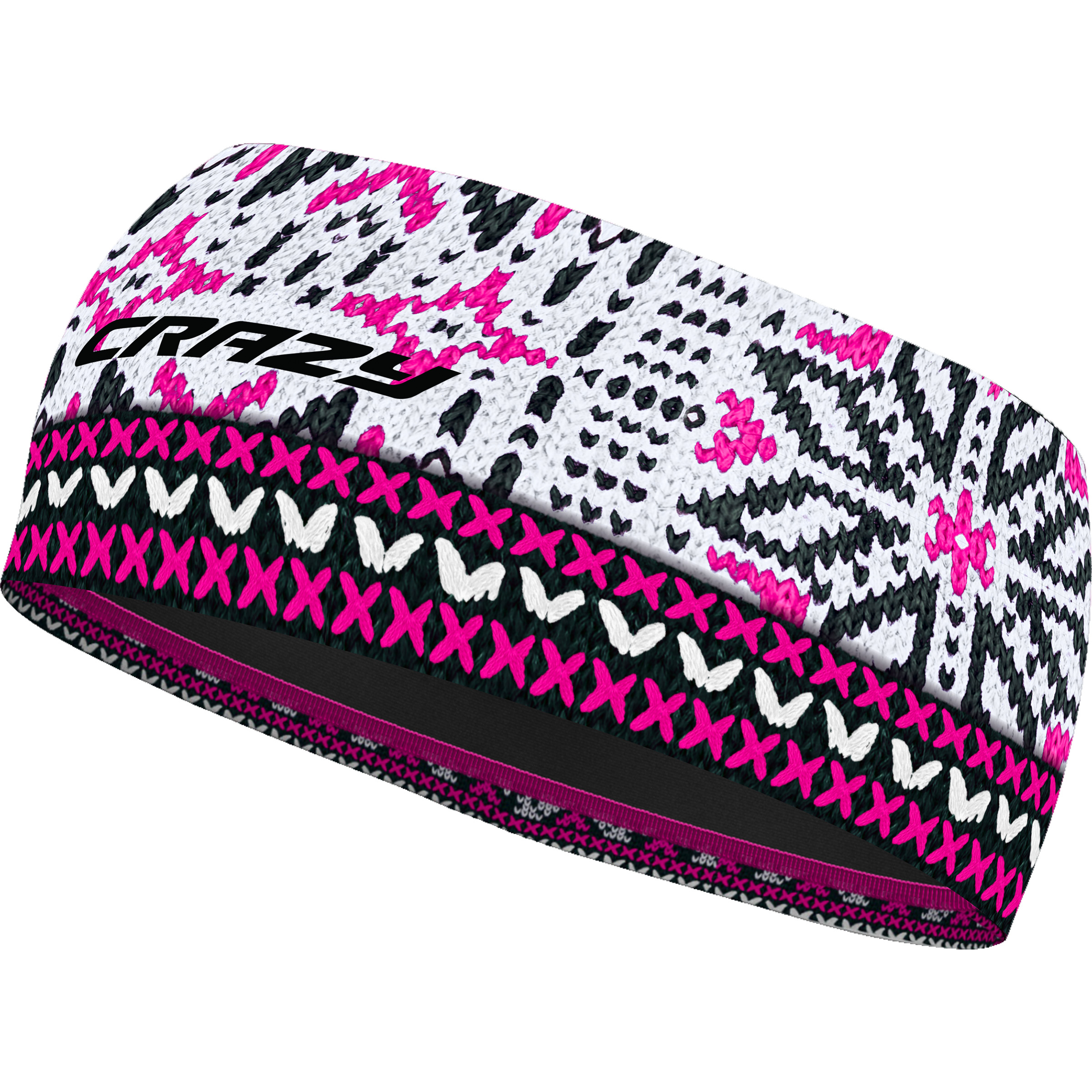 Crazy Double Stirnbänder pink Größe M Trekking Elastisch