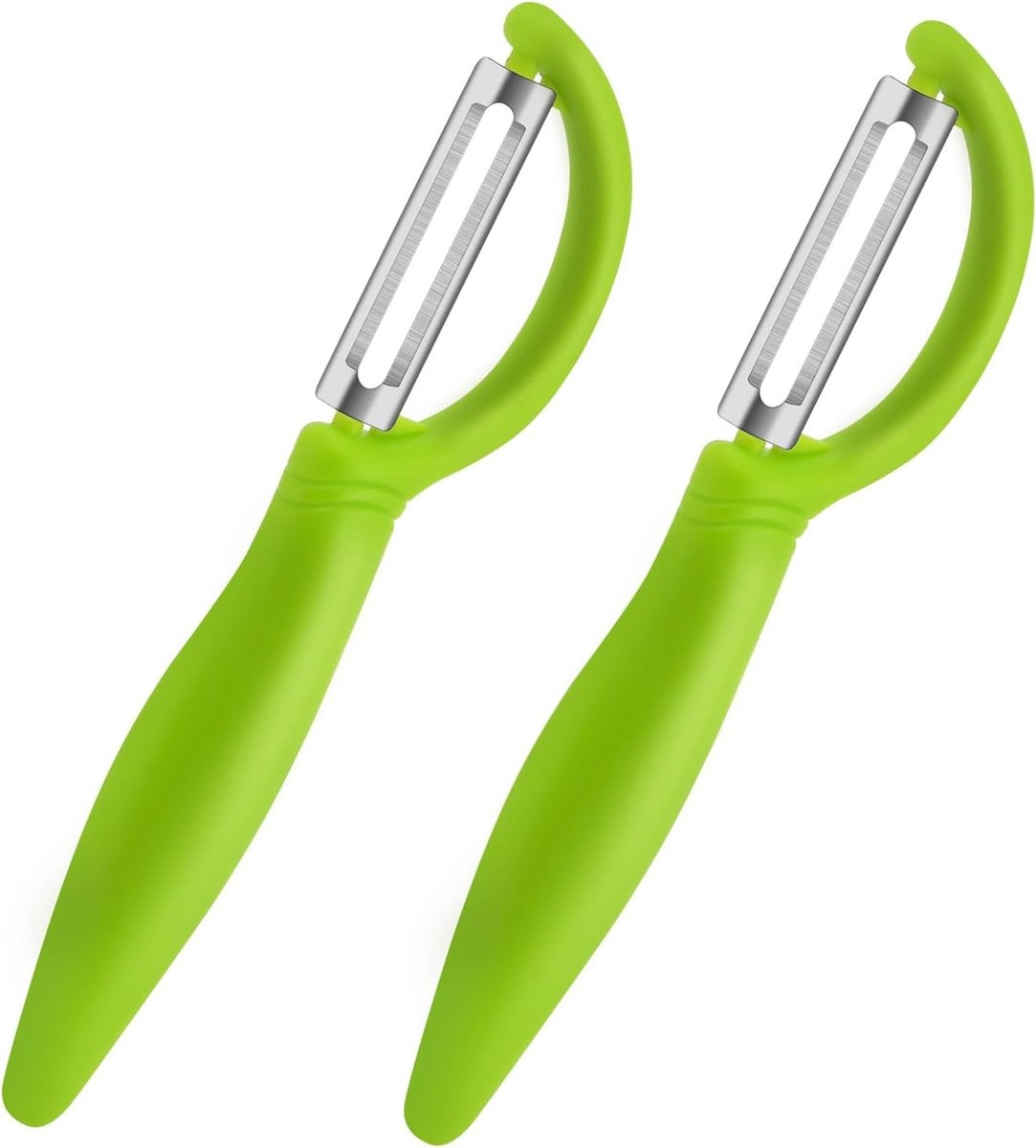 Multifunctionele RVS Schiller Set - Dubbelzijdige Aardappel- en Groenteschiller