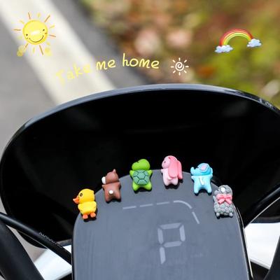 Friendly Fresh Finds Cute Animal Car Pendant Ornament Set For Rearview Mirror, Console & Bike Little Turtle Decorative Doll Cute Animal Car Pendant Ornament Set For Rearview Mirror, Console & Bike Little Turtle Decorative Doll