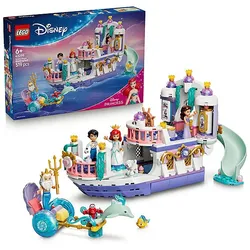 LEGO Disney Princess 43299 Arielles Königliches Hochzeitsboot Bausatz, Mehrfarbig