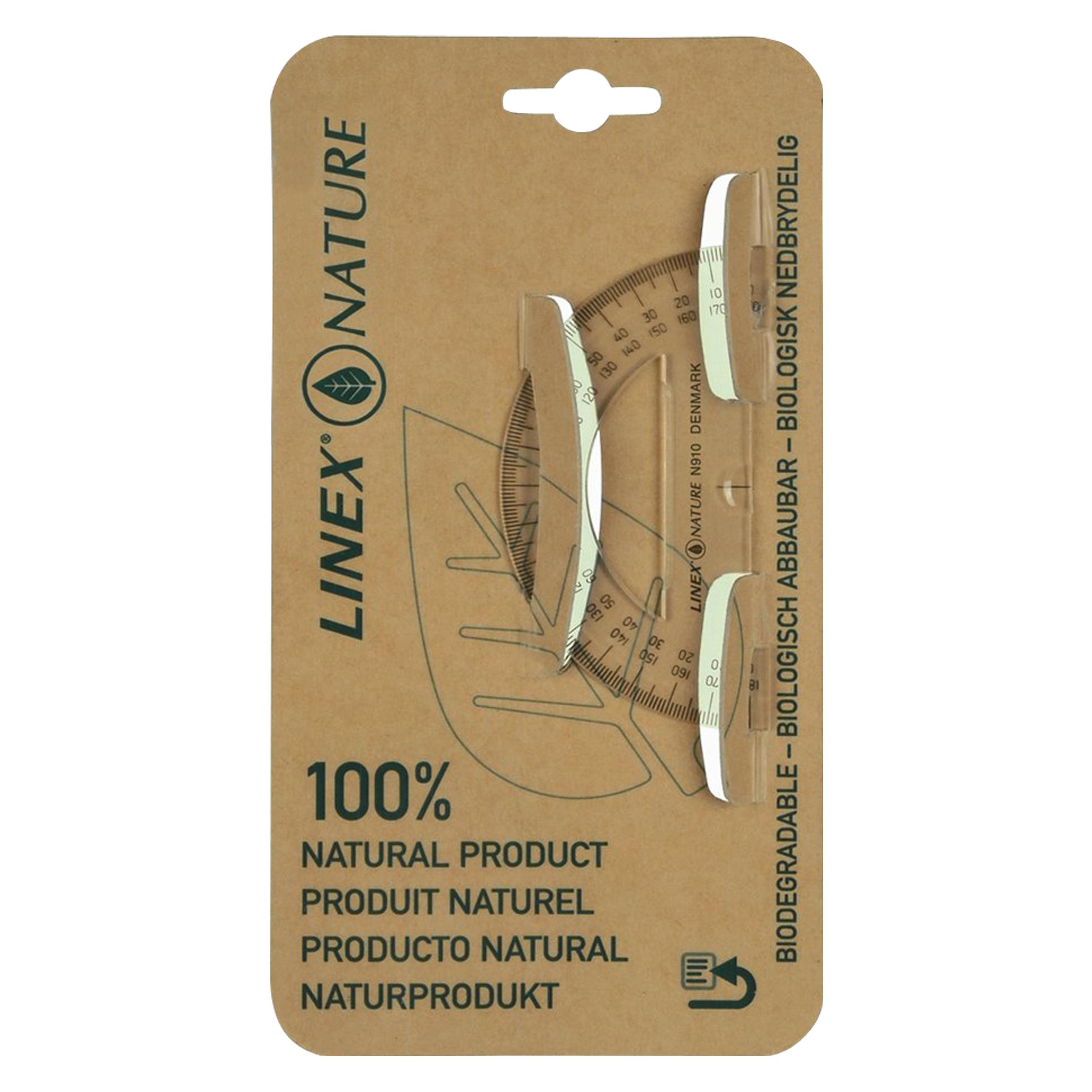 Linex Winkelmesser 180° aus Maisstärke (10 cm) (100413057)