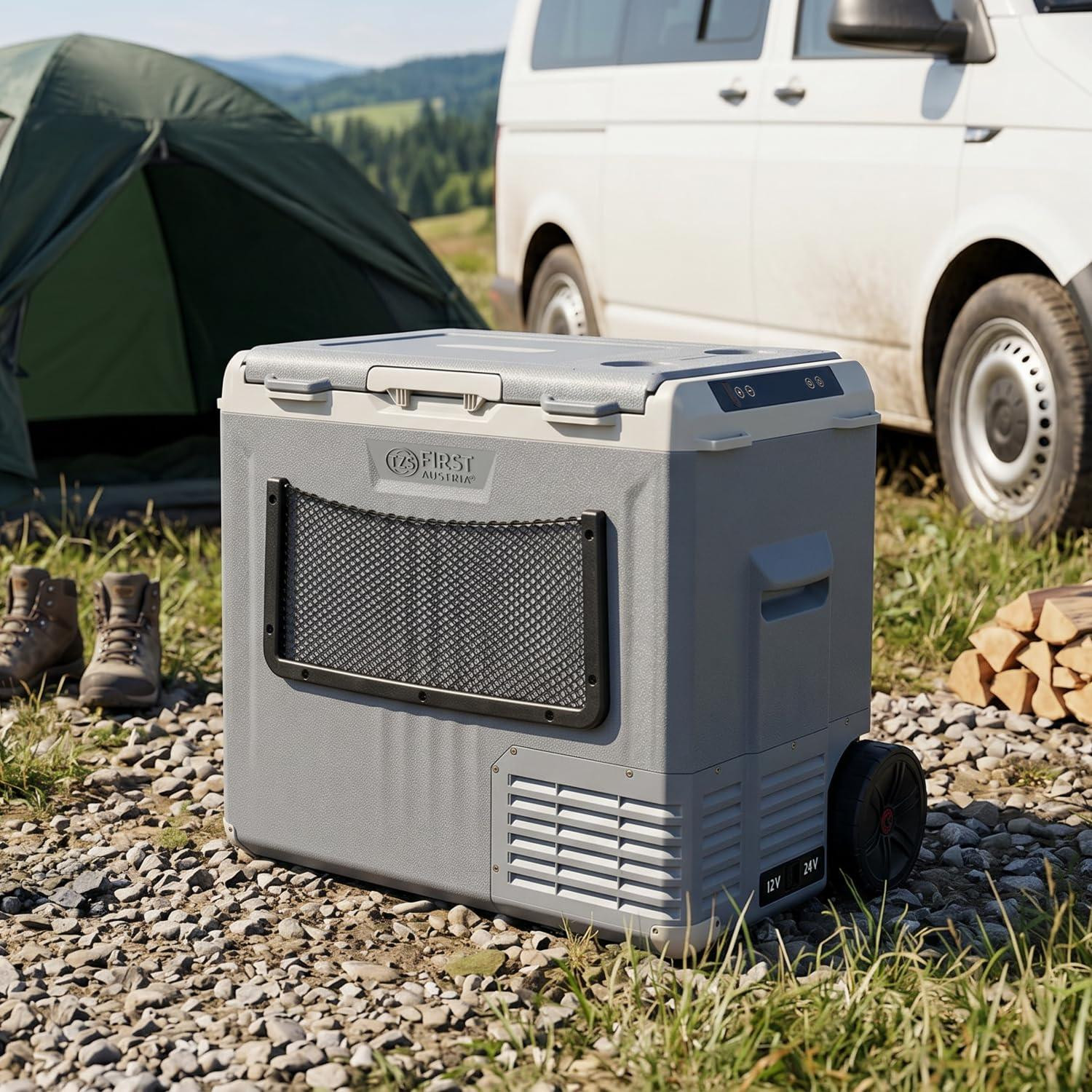Selius Compressor Koelbox - 50 Liter - Grijs