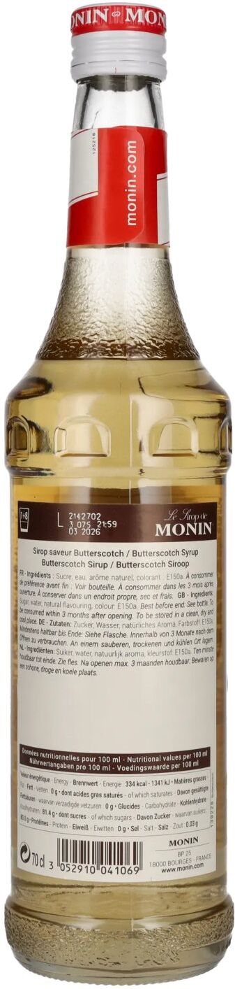 Le Sirop de Monin BUTTERSCOTCH 0,7l