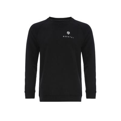 Sweatshirt MOROTAI "MOROTAI Herren Morotai Corporate Sweatshirt", Herren, Gr. S, schwarz, 65% Baumwolle, 35% Polyester, bedruckt, normal, Rundhals, Sweatshirts Sweatshirt