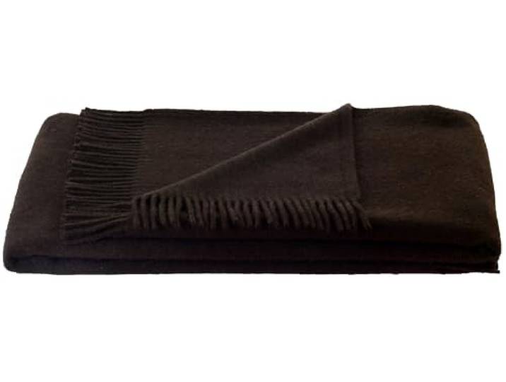 Steinbeck Plaid Yakhaar Dunkelbraun Größe 140x190 cm