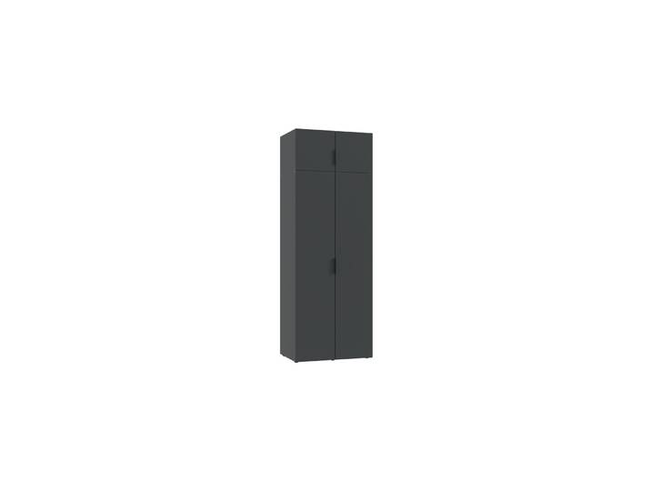Kleiderschrank Modu graphit Holzwerkstoff B 80 cm