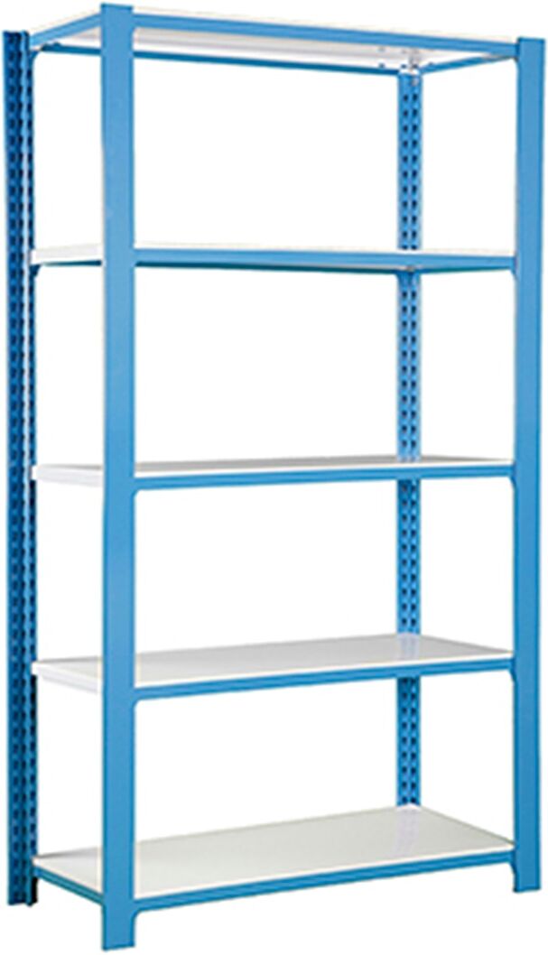SIMONRACK Estantería metálica OFFICLICK metálica Estantes.  (210 x 90 x 40 cm) Azul / Blanco