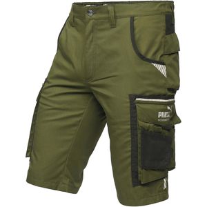Puma-Workwear Arbeitshose Precision X, Herren, kurze Hose, grün, Größe 52