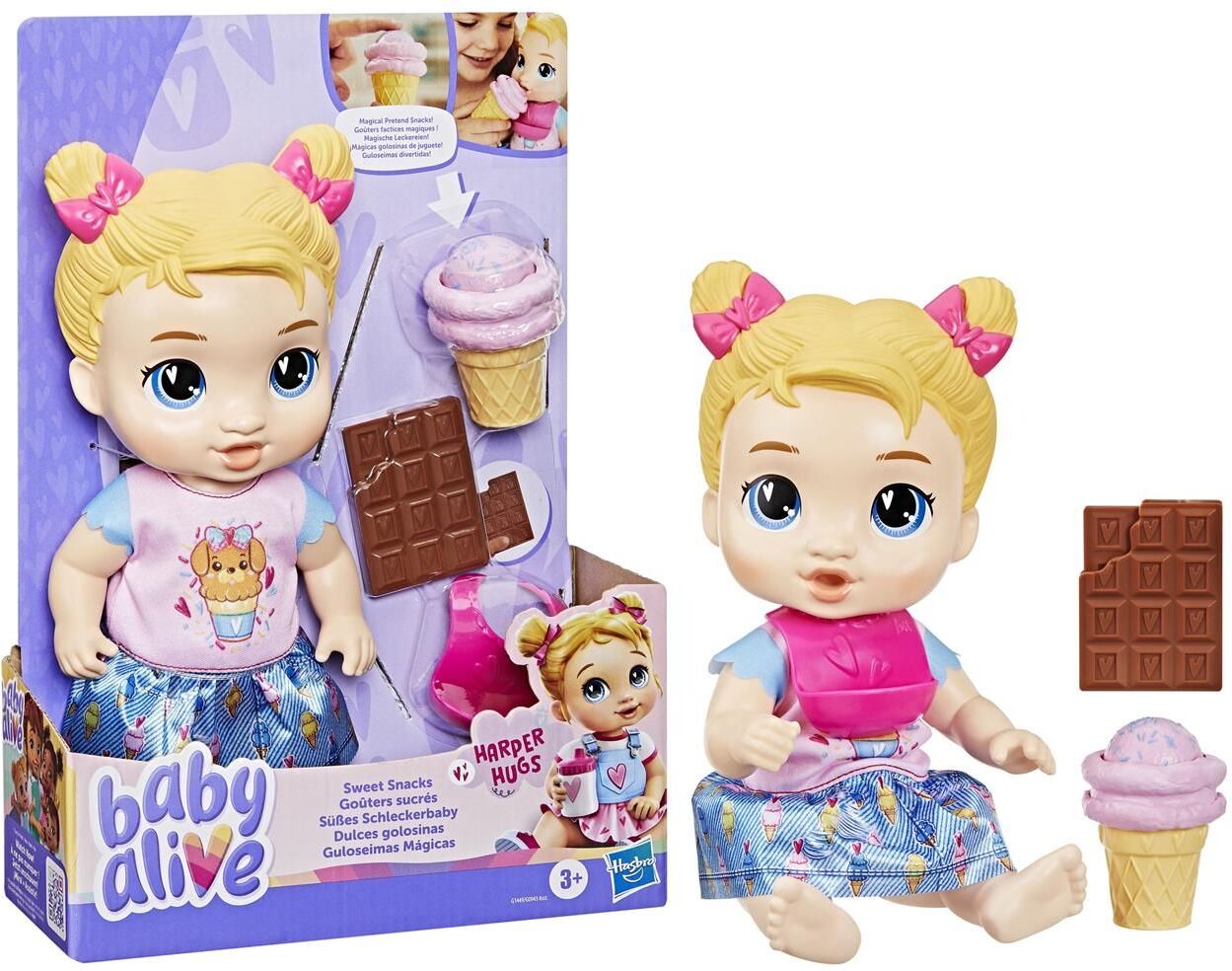 Hasbro Baby Alive: Core Nurturing Dolls - Sweet Snacks Harper (G1449)