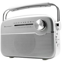 soundmaster TR480SI Akku-Radio UKW UKW Solarpanel Silber 10756