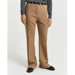 Gant für Damen. 4150334 Slim Fit Anzughose beige mit ausgestelltem Bein (40), Lässig, Klassisch, Polyester