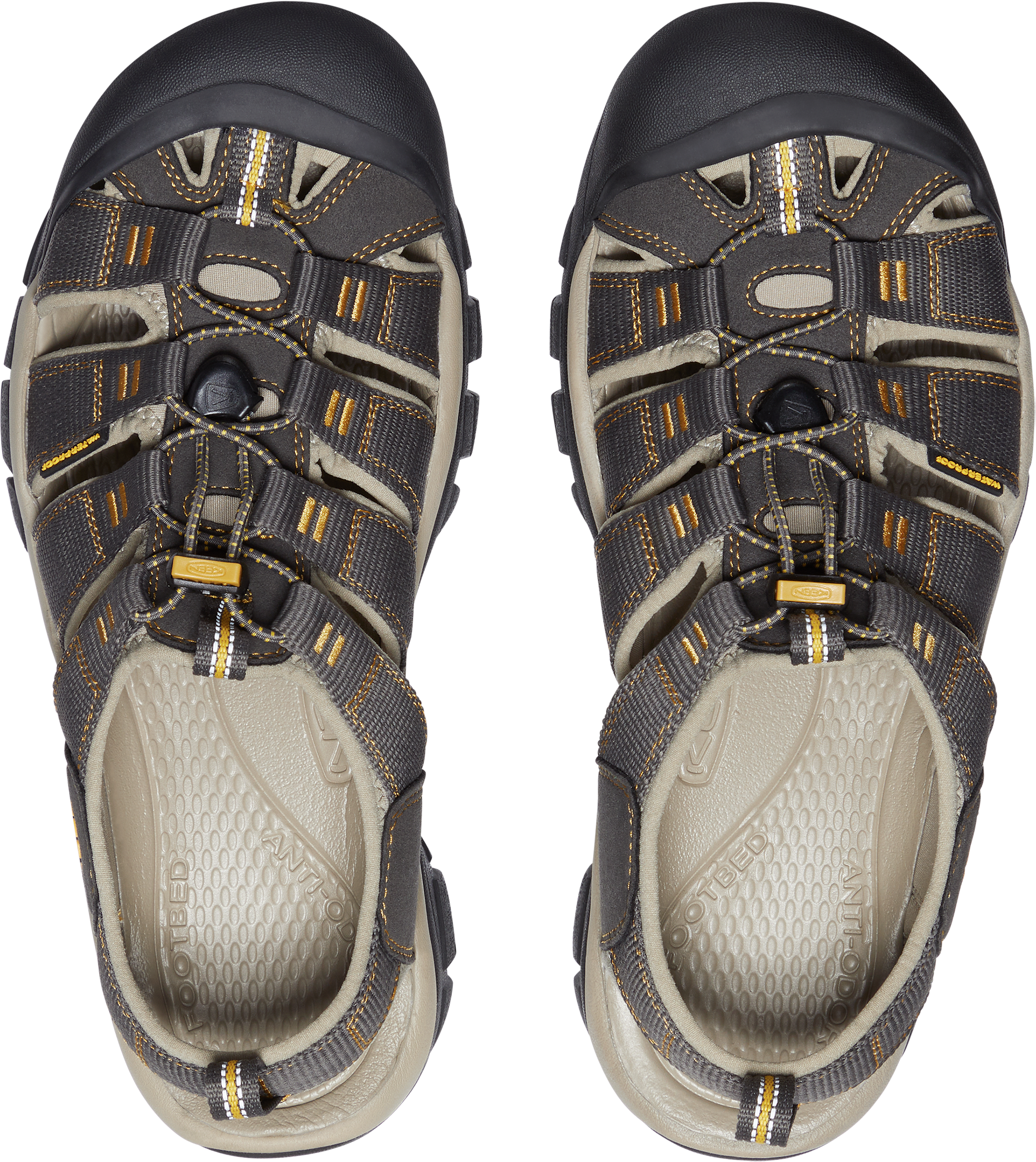 Sandale KEEN "NEWPORT H2", Herren, Gr. 45, Synthetik, grau (raven, aluminum), Schuhe Sandale, waschbar,schnelltrocknend, Zehenschutz, stossdämpfend raven, aluminum 45, Synthetik