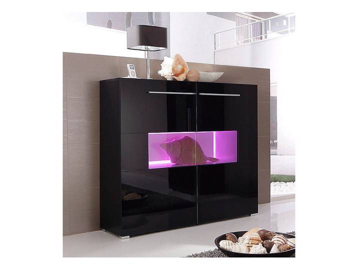 Highboard HÖLTKEMEYER Aqua , schwarz (schwarz, schwarz), Sideboards, Highboard, Breite 120 cm