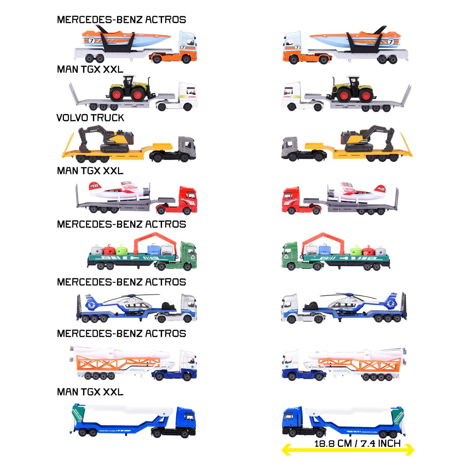 Majorette City Transporter, 8-sort. (213003000)