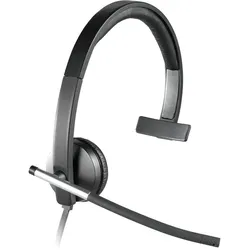 Logitech H650E Kopfhörer Kabelgebunden Kopfband Büro/Callcenter USB Typ-A Schwarz, Silber
