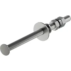 OBO 5408905 Gewindestange für 4 FangFix-Betonsteine 500mm Edelstahl, rostfrei A2 1.4301 isFang 3B-G4  - 3 Stück