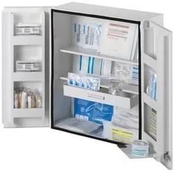 ALUDERM Verbandschrank »ROM« mit Füllung, 40.4x46.2x17 cm