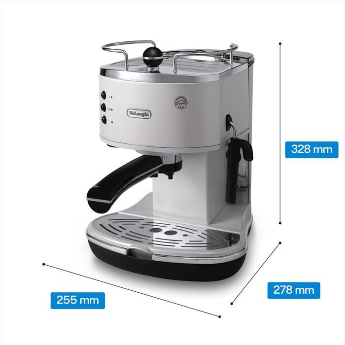 DeLonghi Icona Vintage Eco 311.w Macchina Da Caffè Manuale-bianco
