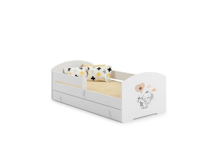 Lit enfant + gigogne 140x70 Elephant avec matelas
