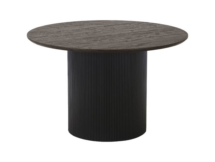 Esstisch rund Belaro MDF, Dekorpapier dunkelbraun B 120 T 120 cm - Esstisch rund