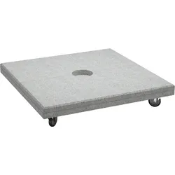 Jardinico Lima Granitschirmständer mit Rollen - silk grey