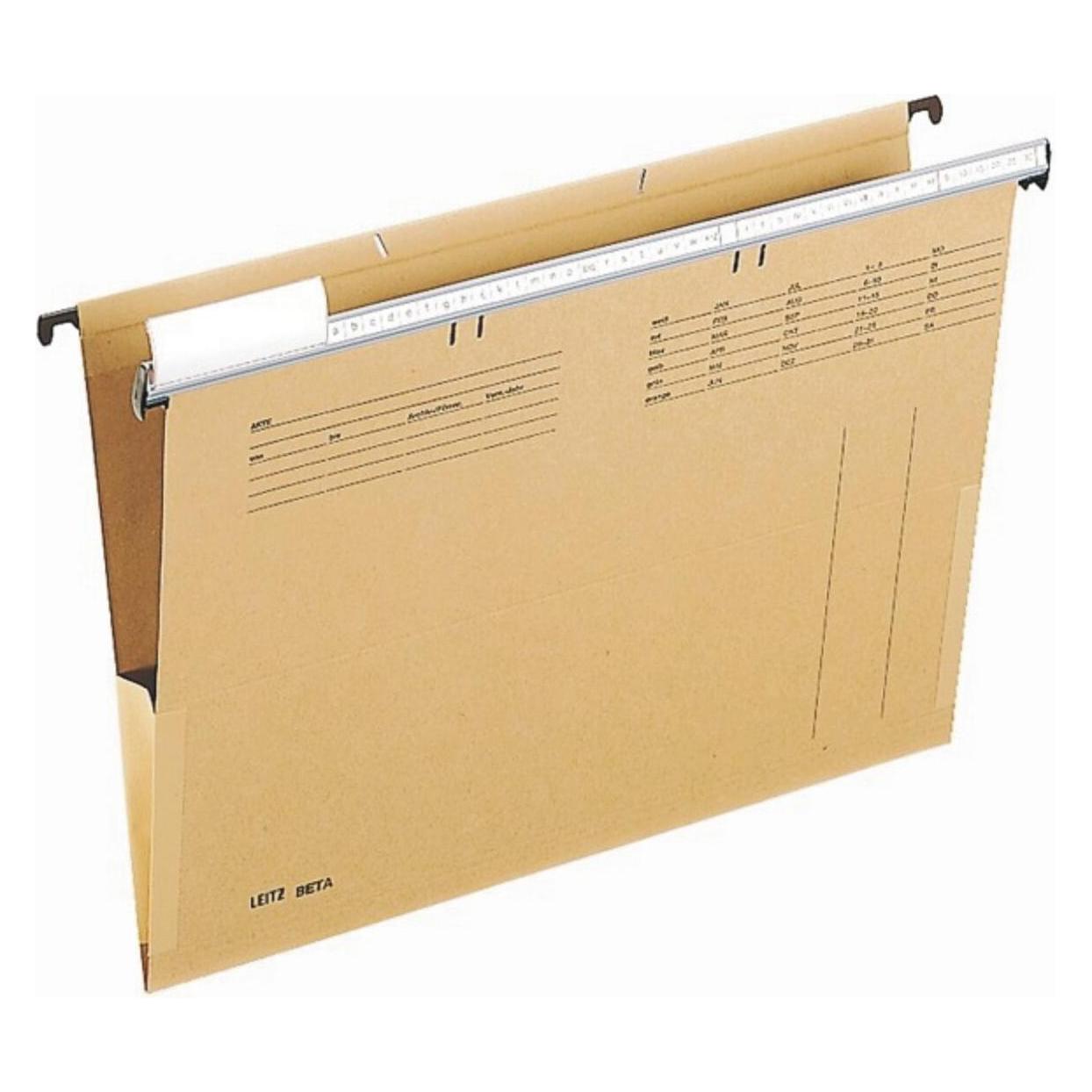 Leitz Hängetasche BETA 25160000 DIN A4 Natronkarton naturbraun (25160000) (A4) (2516-00-00)
