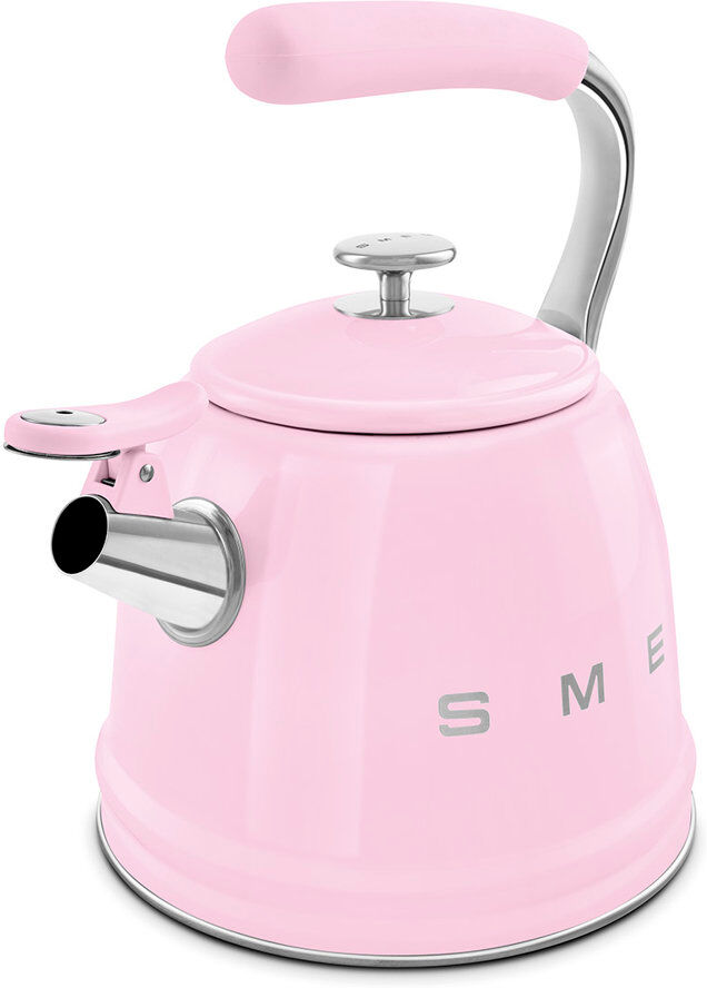 Smeg WKF01 50's Style Retro Whistling Kettle Pink