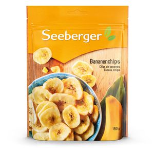 Seeberger Trockenfrüchte Bananenchips, ungeschwefelt, gebacken, im Beutel, 150 g