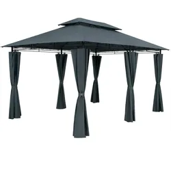 Casaria Casaria Pavillon Topas Anthrazit 3x4m UV-Schutz 50+