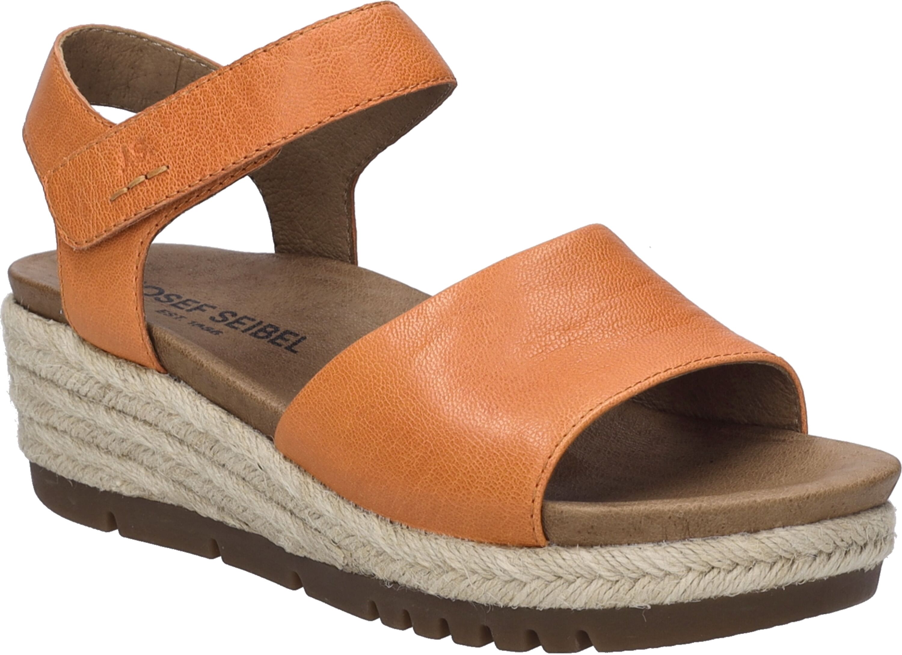 Sandale JOSEF SEIBEL "Miranda 02, papaya", Damen, Gr. 39, orange (papaya), Obermaterial: 100% Rindsleder Leather cow., Schuhe Sandale