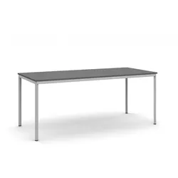 Esstisch BASIC, 180x80 cm, Gestell grau, Graphit