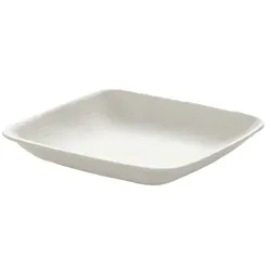 MONOUSO - Mini Teller Zuckerrohr Quadratisch Ross 6,6x6,6cm (50 Stück)