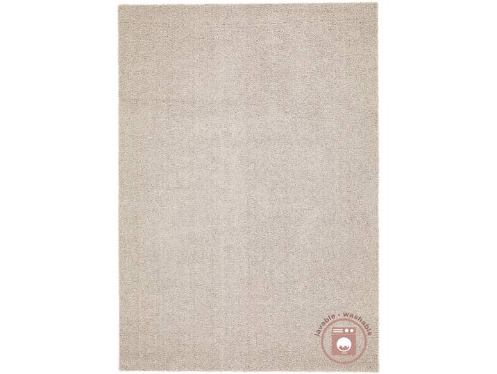 Teppich Etienne Cream Einfarbig Polyester 200 x 140 cm