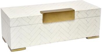 Sagebrook Home "Metal Aluminum Vase with Intricate Cutout Design and Modern Glam Style - 17"" x 7"" x 6"""