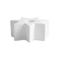 Ceramic star Mini Kerzenhalter Nordic white 5,5x2,4cm