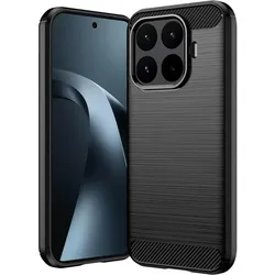 Cover-Discount Xiaomi 17T - Metall Carbon Look Hülle (Xiaomi 17T), Smartphone Hülle, Schwarz