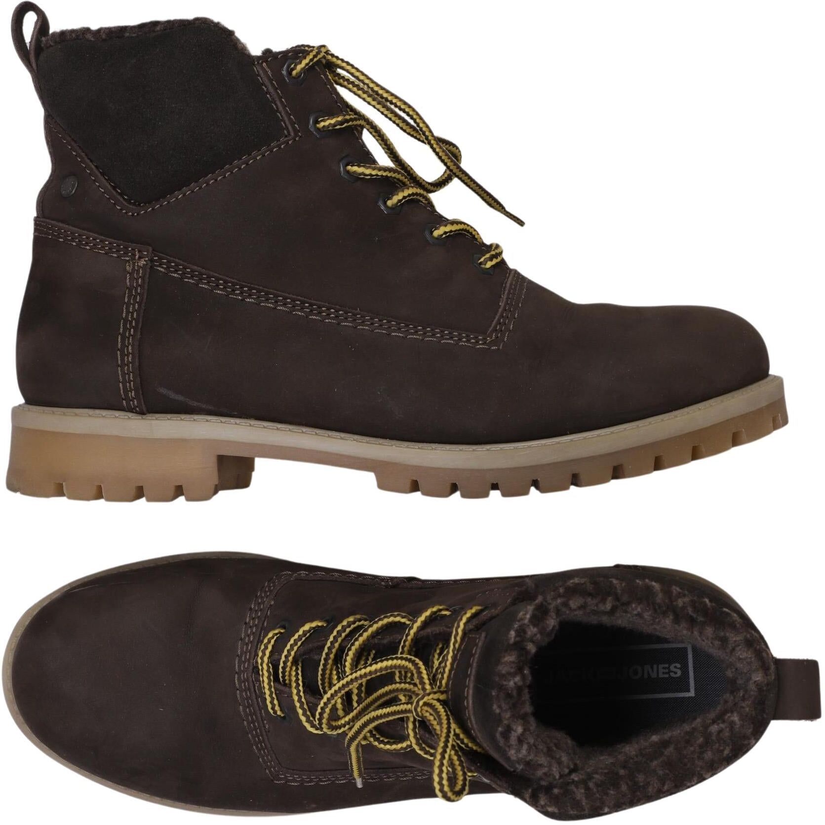 Jack & Jones Herren Stiefel, Braun, Gr. EU 45, Leder - Second Hand