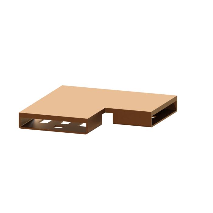 Kessel Verbindungsstück 45104.01 Bronze gebürstet, Winkel 90 Grad