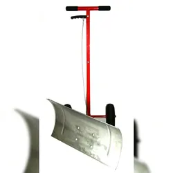Schneeräumer mit Rädern / Schneefuchs 119x73x38cm Edelstahl SZAGATO Made in Germany Schneeschieber mit Rädern Schneeschieber auf Rädern mit Rad