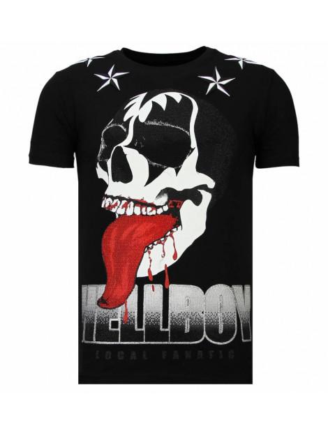 Local Fanatic Hellboy rhinestone t-shirt