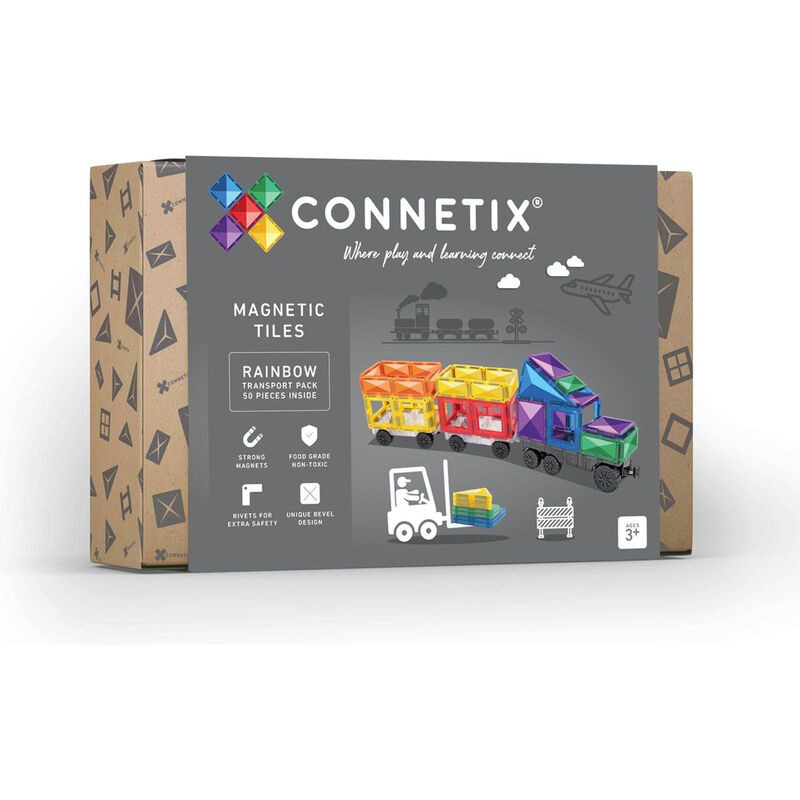Connetix Transportpakket Regenboog - 50 stuks