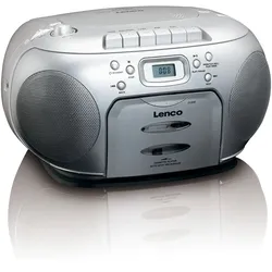 LENCO SCD-420SI CD-Radio mit Kassette, silber