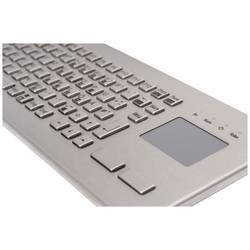 GETT TKV-084-FIT-TOUCH-IP65-MGEH-USB-DE Kabelgebunden Tastatur Deutsch, QWERTZ Edelstahl Integriertes Touchpad KV23203