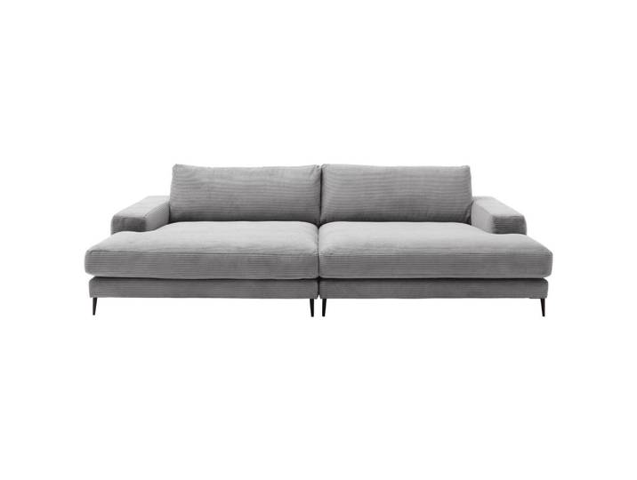 Dieter Knoll Bigsofa, Grau, Metall, 2-Sitzer, Füllung: Federn, Kaltschaum, Vlies, 296x83x177 cm, Typenauswahl, Fußauswahl, Stoffauswahl, planbar, Hocker erhältlich, individuell planbar, Wohnzimmer, Sofas & Couches, Sofas, Bigsofas